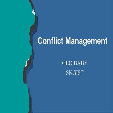 Conflict Management Compre