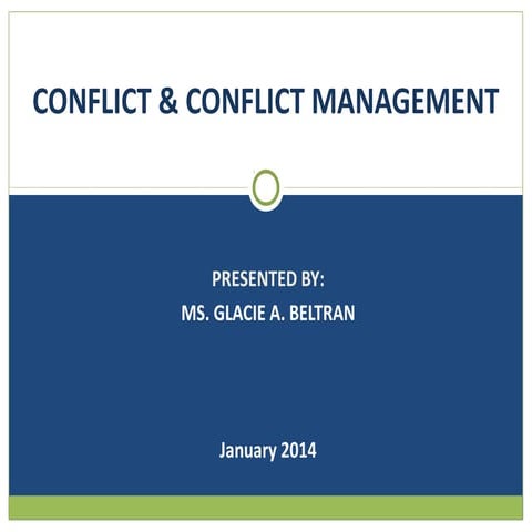 Conflict Management
