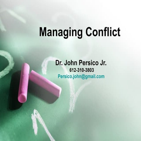 Conflict Management Course