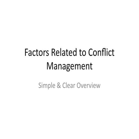 ConflictManagementfactorsthat are used .pptx