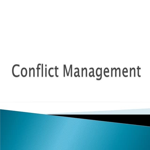 Conflict management final