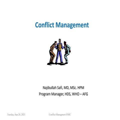 Conflict management fmic