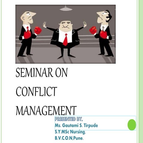 CONFLICT MANAGEMENT#NURSING MANAGEMENT