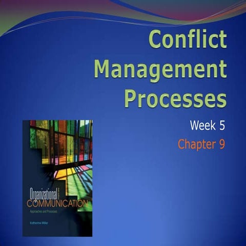 Conflict Management & Organizational Change