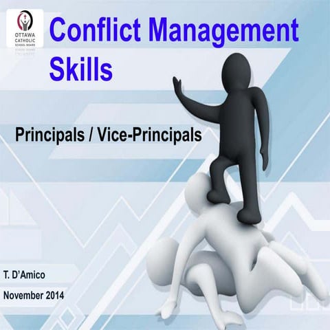 Conflict Management Skills for Principals and Vice-Principals