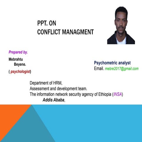 Conflict managment. ppt