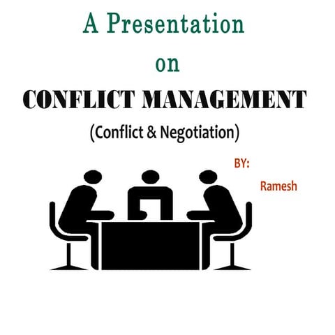 Conflict Management By Ramesh