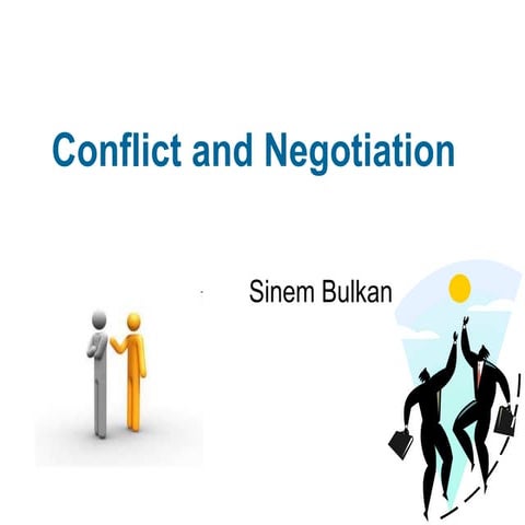 Conflict&negotiation