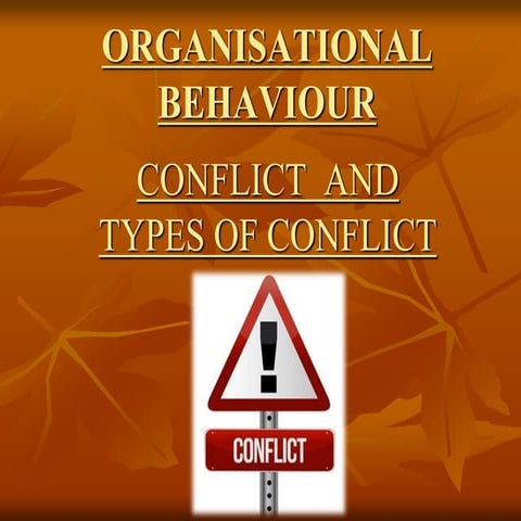 conflict and types of conflict 