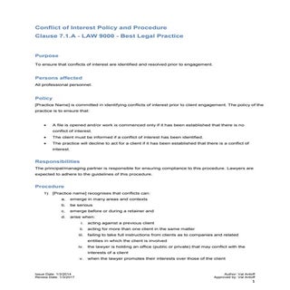 Conflict of Interest Policy and Pro...