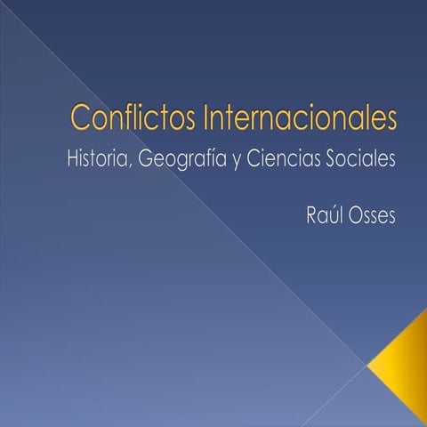Conflictos internacionales
