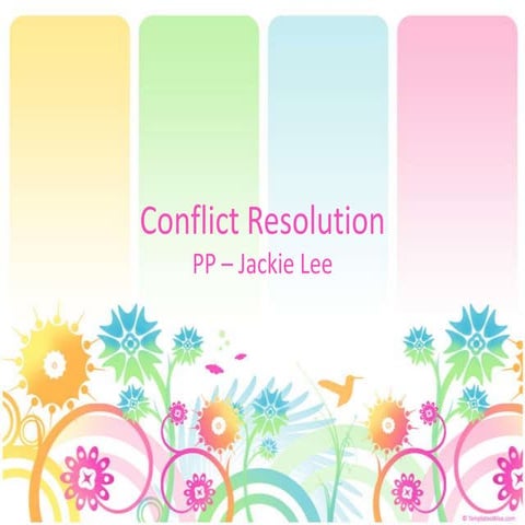 Conflict resolution