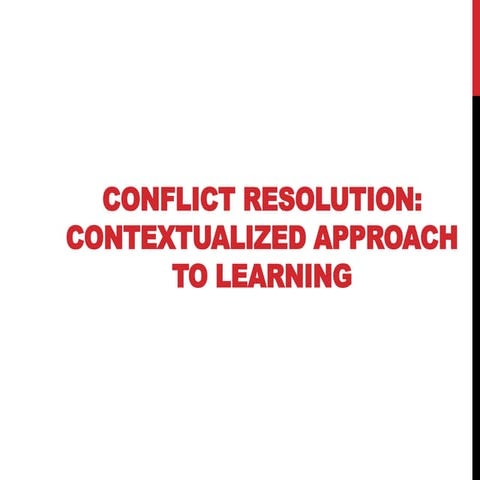 Conflict resolution ems