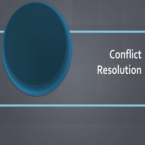 Conflict resolution lesson
