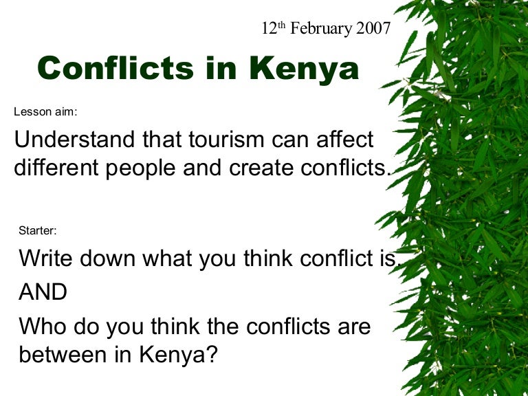Conflicts in Kenya