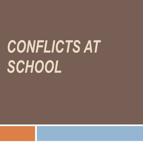 Conflicts at school