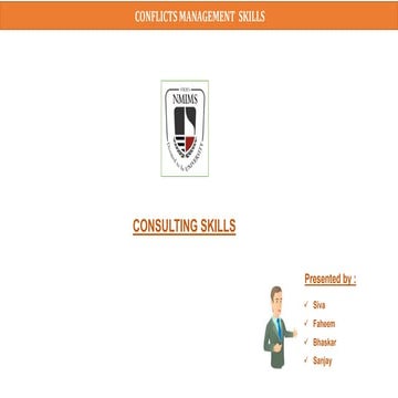 Conflicts Management  Skills