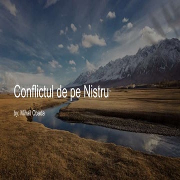 Conflictul de pe Nistru.