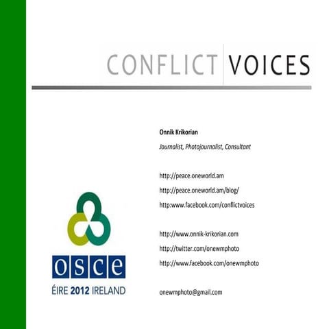 Conflict voices 24 october 2012 osce presentation