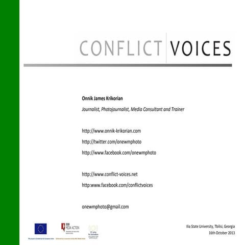 Media and Conflict Resolution