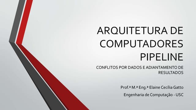 Conflitos por dados e adiantamento ...