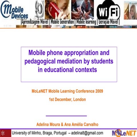 Mobile phone appropriation and pedagogical mediation by students in education...