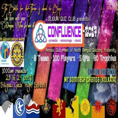 Siliguri Quiz Club, Confluence 2017 by Adwitiya Maitry