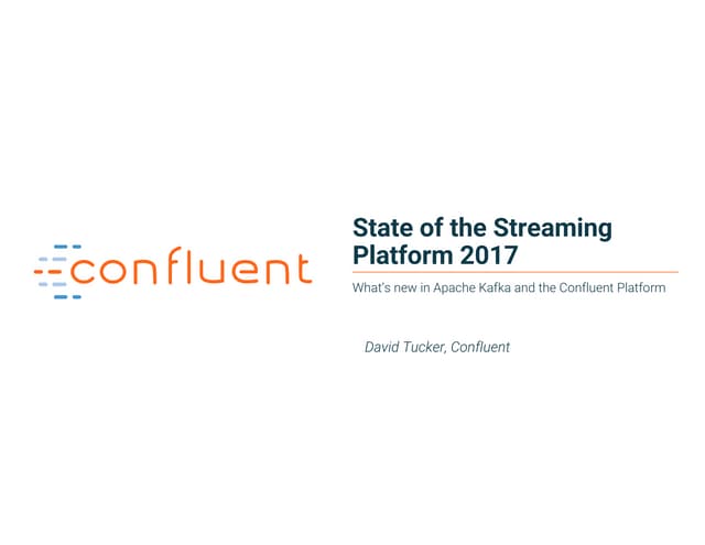 Confluent kafka meetupseattle jan2017
