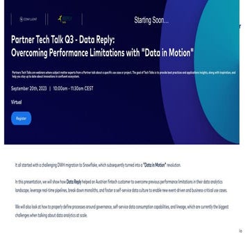 Confluent Partner Tech Talk with Reply