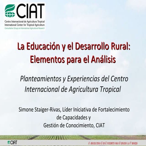 Conversatorio Ministerios Eduacación e Agricultura