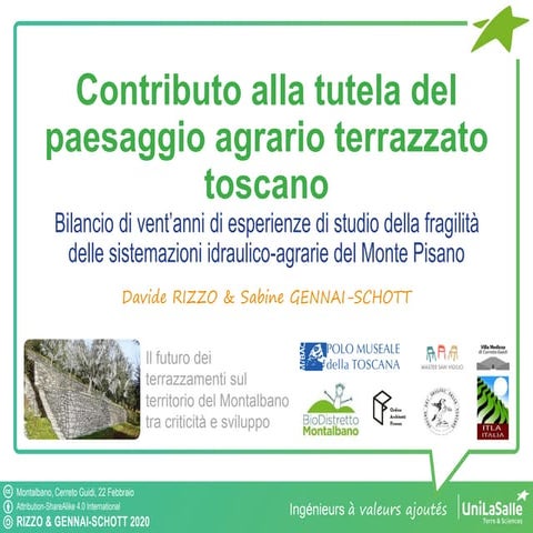 Monte Pisano Venti anni di esperienze Rizzo Gennai Schott 2020