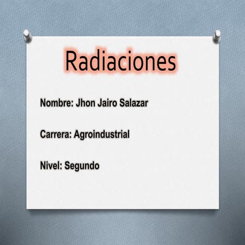  Radiaciones