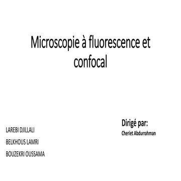 microscopie confocale