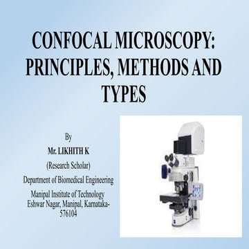 Confocal microscopy Likhith K