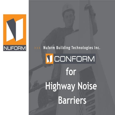 Conform highway noise barriers