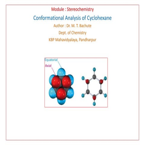Conformational analysis of cyclohexane