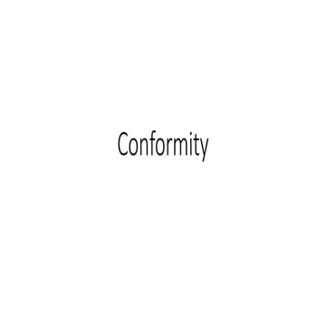 Conformity | PPTX