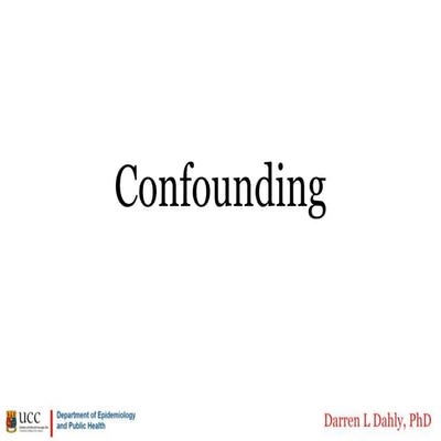 Confounding and Directed Acyclic Graphs