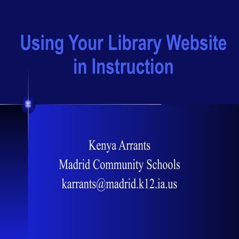 Using Your School Library Website in Instruction