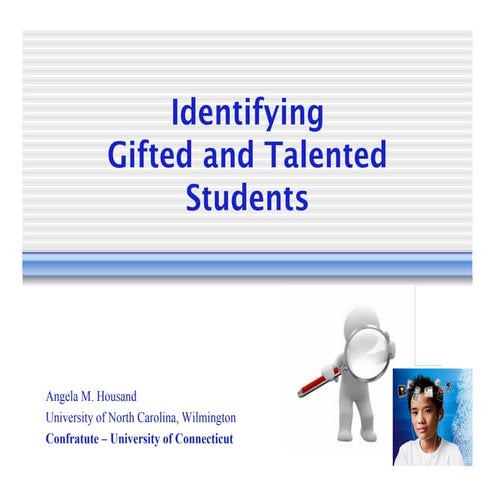 Identifying Gifted Students