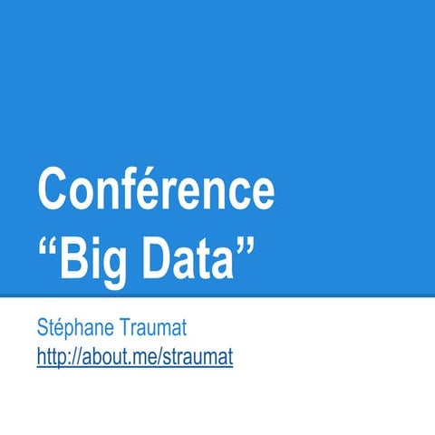 Conférence big data