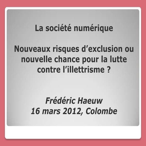 Conférence colombe fh