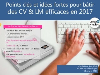 Conférence CV design & LM efficaces en 2017