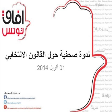 مقترحات أفاق تونس بخصوص القانون الإنتخابي