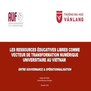 Les Ressources éducatives libres au Vietnam
