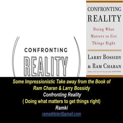 Confronting reality