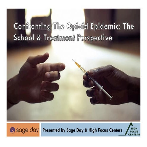 Confronting the opioid epidemic the school & treatment perspective