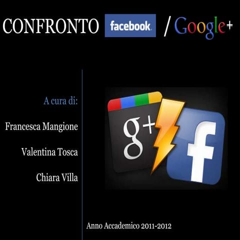 Confronto tra facebook e google +