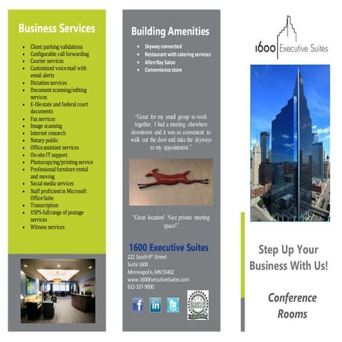 Conference Room Brochure