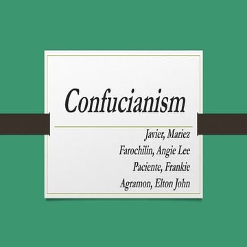 Confucianism